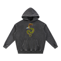 Snow Wash Fleece Oversize Hoodie