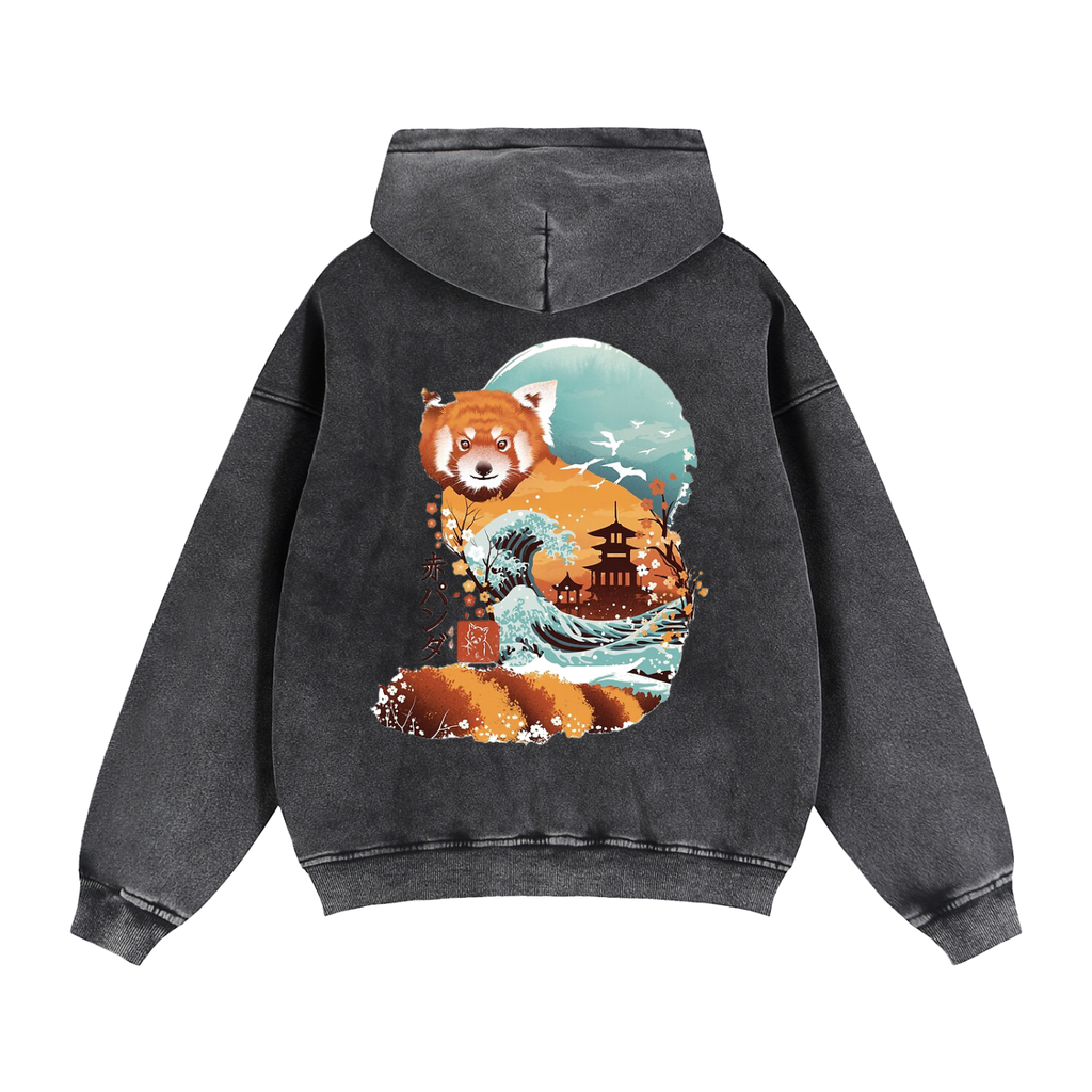 Zip-Through Boxy Fleece Hoodie