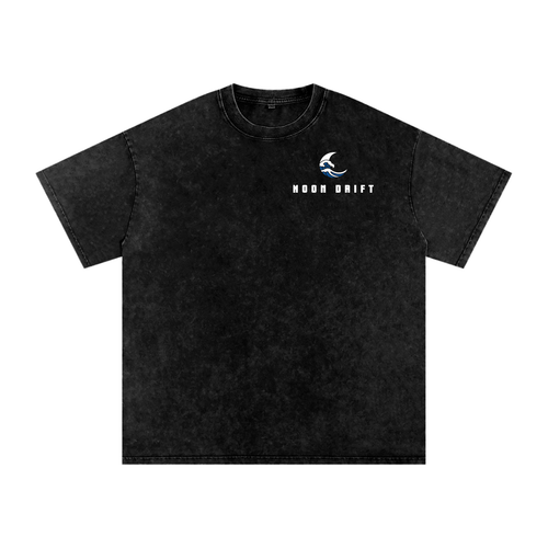 Snow Washed Oversized Cotton T-Shirt