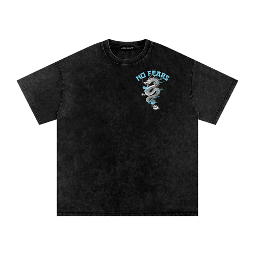 Snow Washed Oversized Cotton T-Shirt
